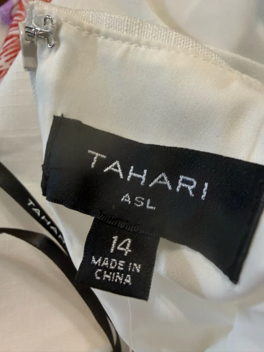 Tahari ASL NWT Floral Embroidered Square Neck Shift Mini Dress Ivory Cream 14 - Picture 12 of 14